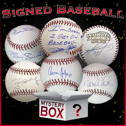 Autographed/Signed Rawlings Official MLB Baseball Mystery Box with PSA JSA or Beckett COA