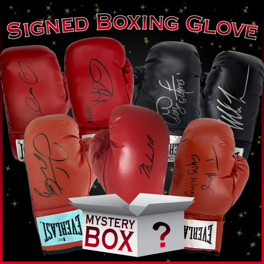 Autographed/Signed Boxing Glove Mystery Box with PSA JSA or Beckett COA