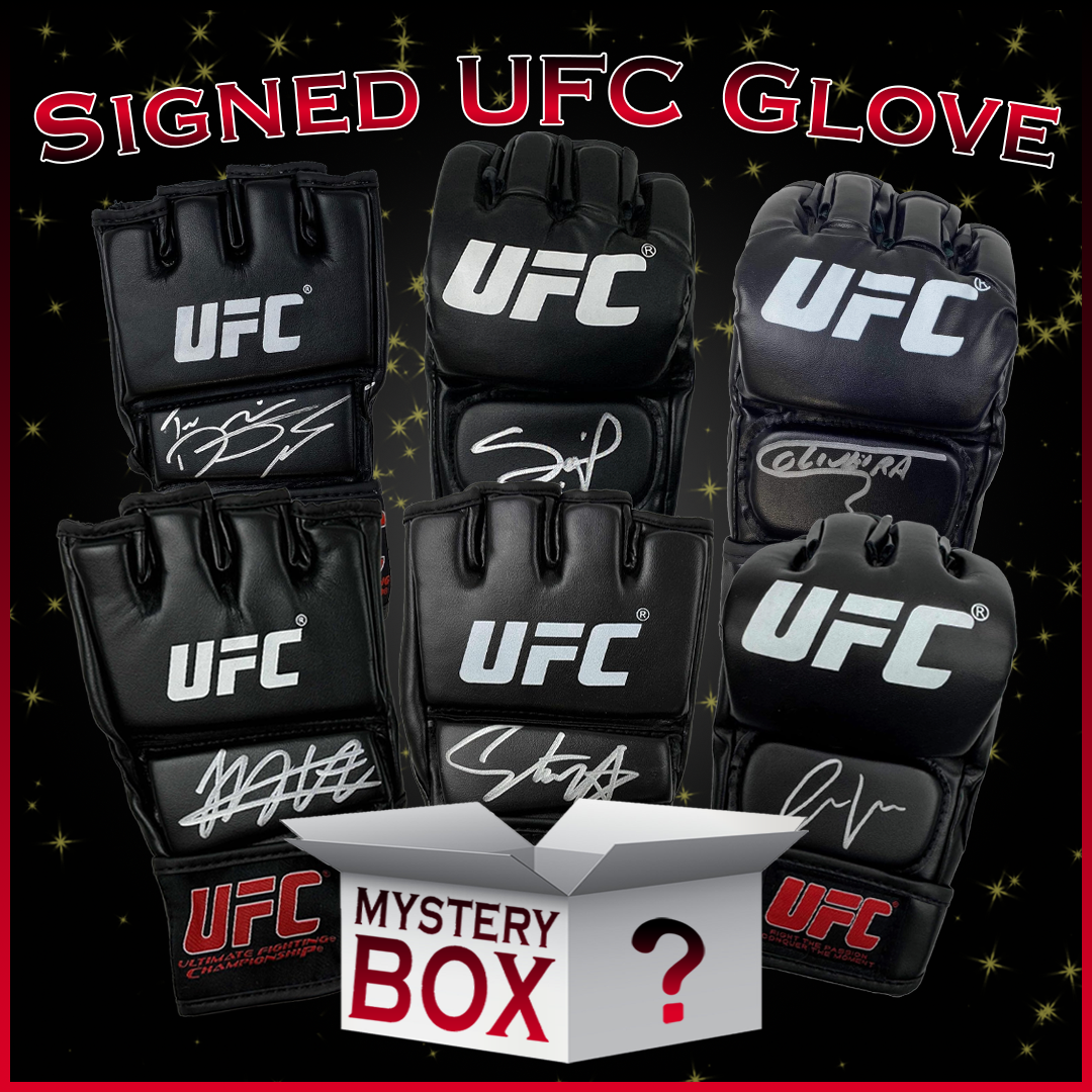 Autographed/Signed UFC MMA Glove Mystery Box with PSA JSA or Beckett COA