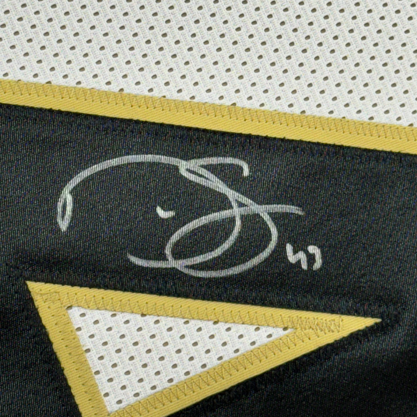 Framed Autographed/Signed Darren Sproles 35x39 New Orleans White Football Jersey JSA COA