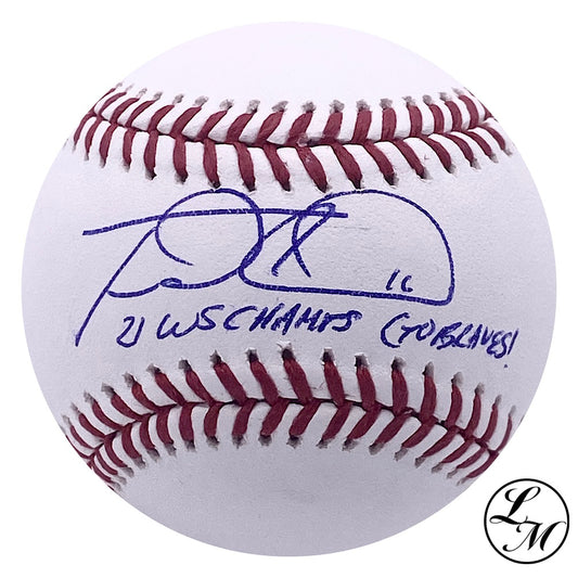 Travis d’Arnaud Braves Autographed Signed ROMLB Baseball "WS CHAMPS" Baseball COA