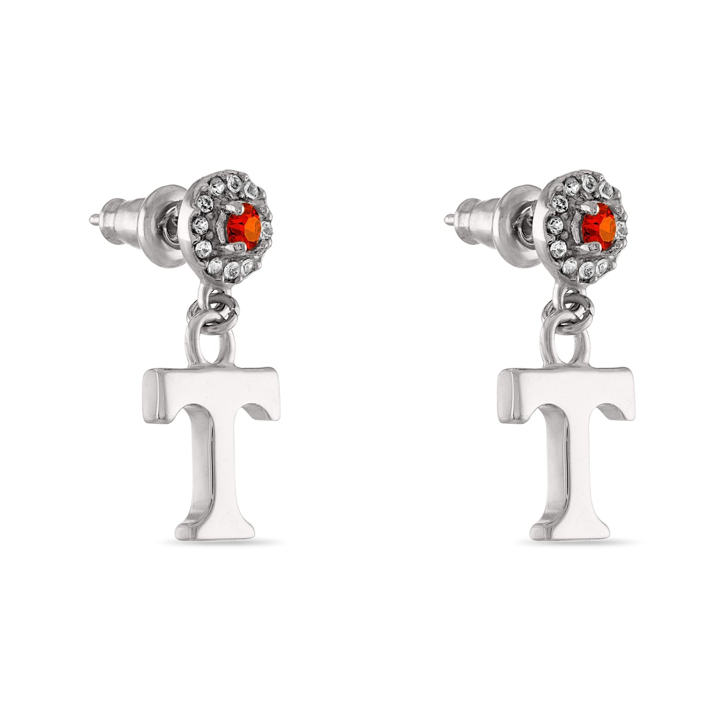 Tennessee Power T Crystal Drop Earrings