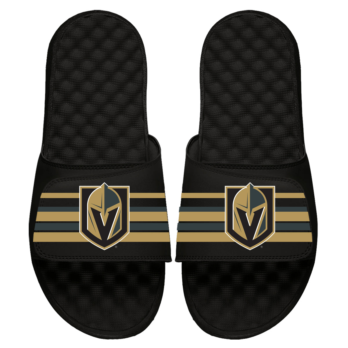 Size 3 Vegas Golden Knights Stripes Slides