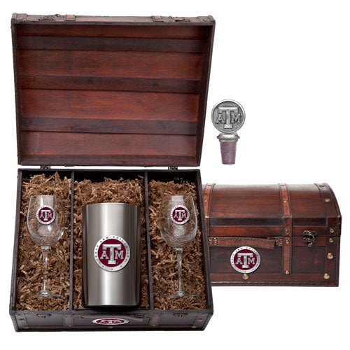 Texas A&M University Thermos Wine Chest Set