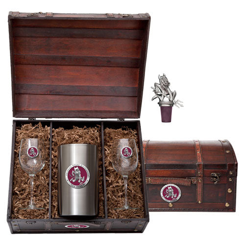 Arizona State University Sparky Logo Wine Chest Set