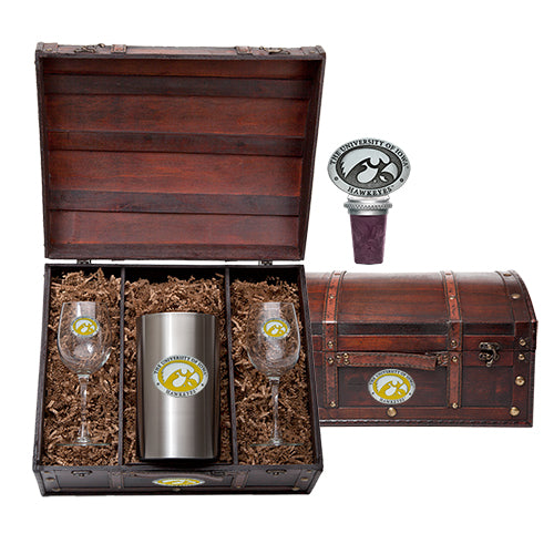 The University of Iowa Wine Chest Set
