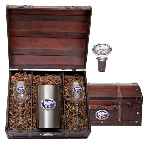 Kansas State University Wine Chest Set