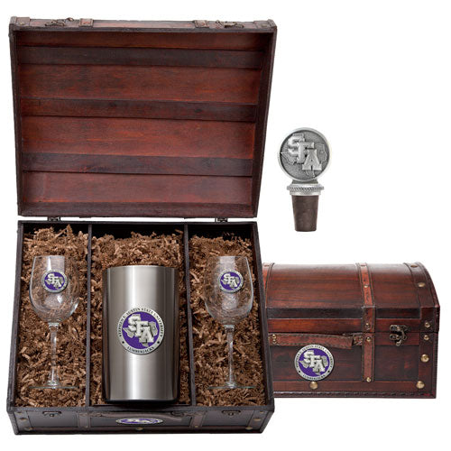 Stephen F. Austin State University Wine Chest Set