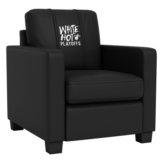 Dyno Stationary Club Chair Miami Heat White Hot Playoffs Logo