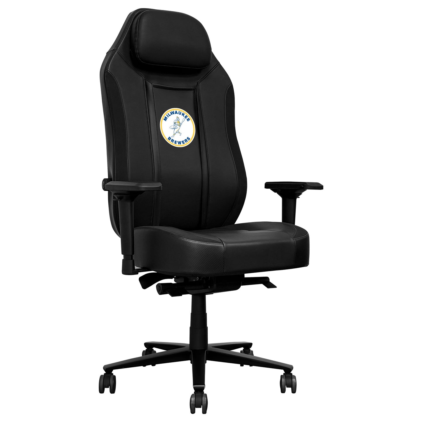 Synergy Pro Gaming Chair with Milwaukee Brewers Cooperstown Primary Logo