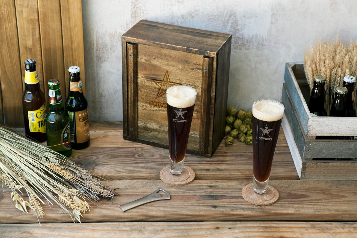 Dallas Cowboys - Pilsner Beer Glass Gift Set