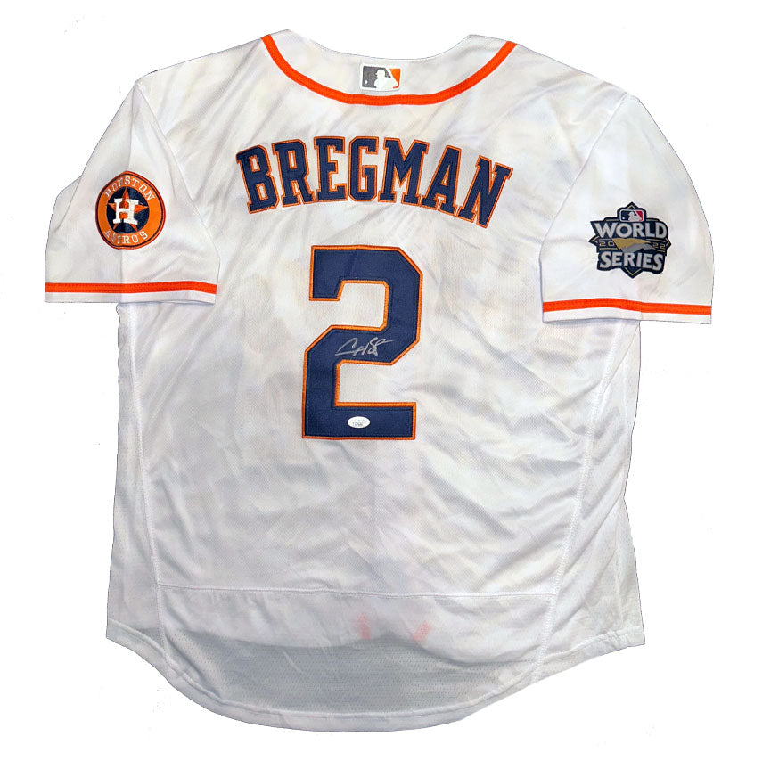 Alex Bregman Autographed Houston Astros 2023 World Series Jersey JSA COA!