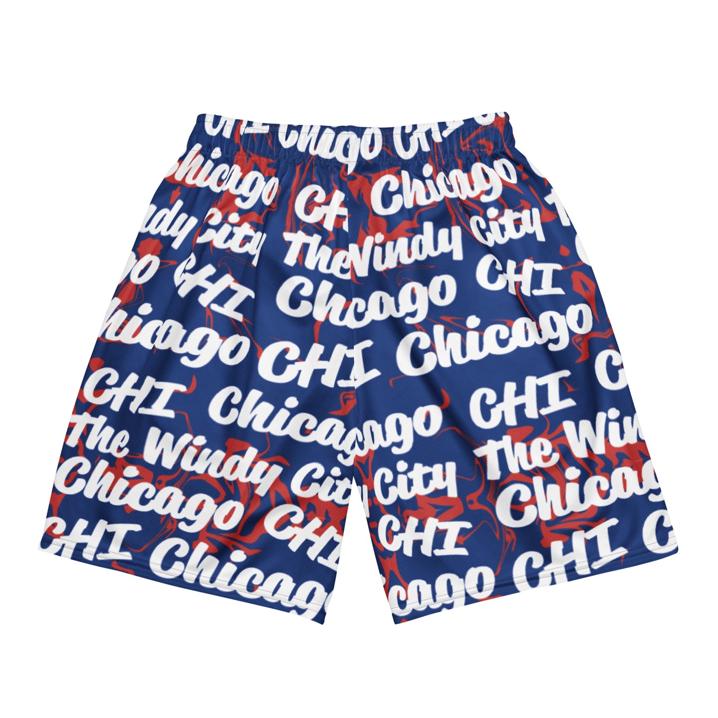 Chicago Cubs All-Over Team Color Mesh Shorts