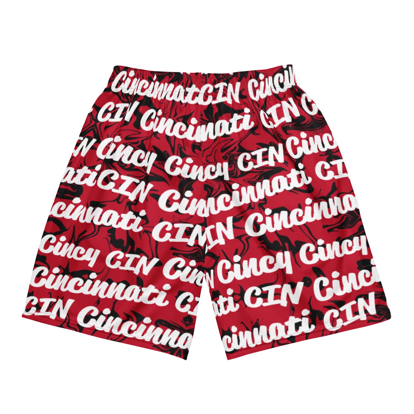 Cincinnati Reds All-Over Team Color Mesh Shorts