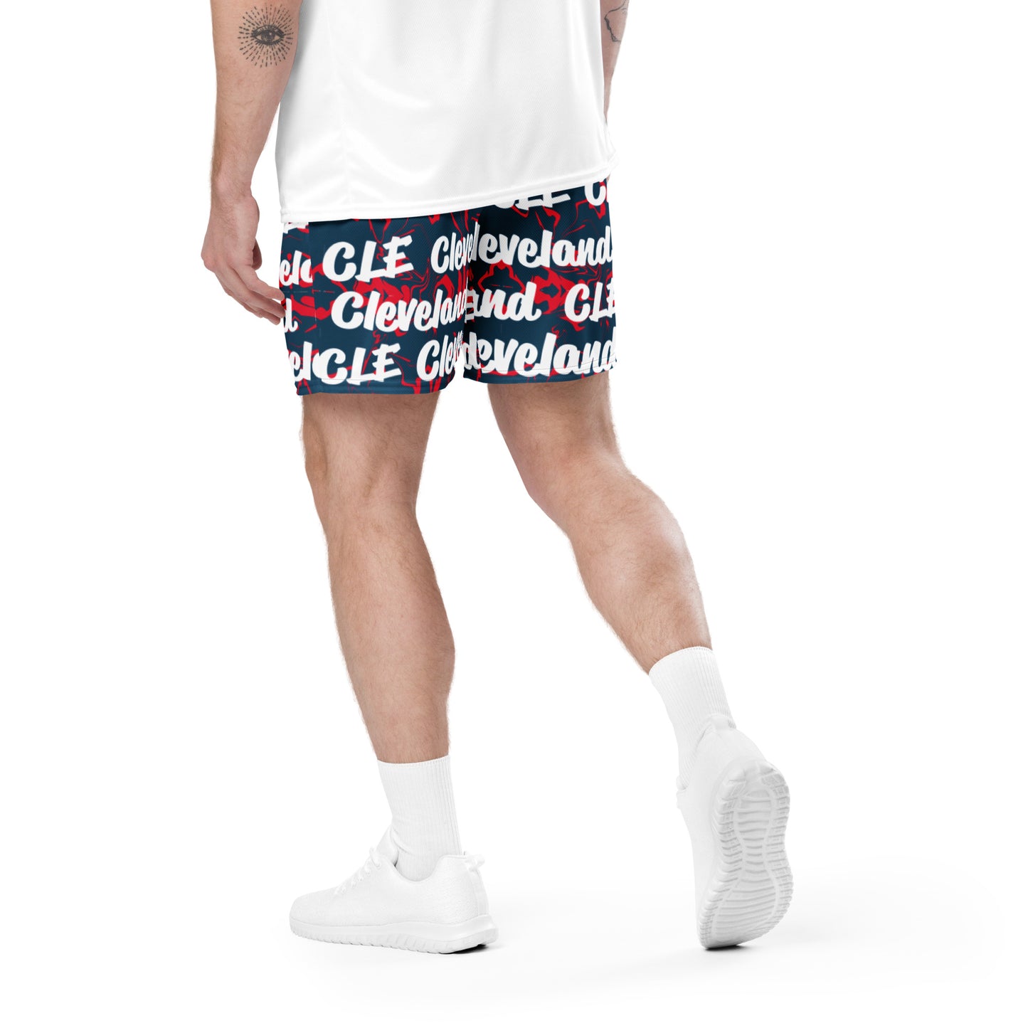 Cleveland Guardians All-Over Team Color Mesh Shorts