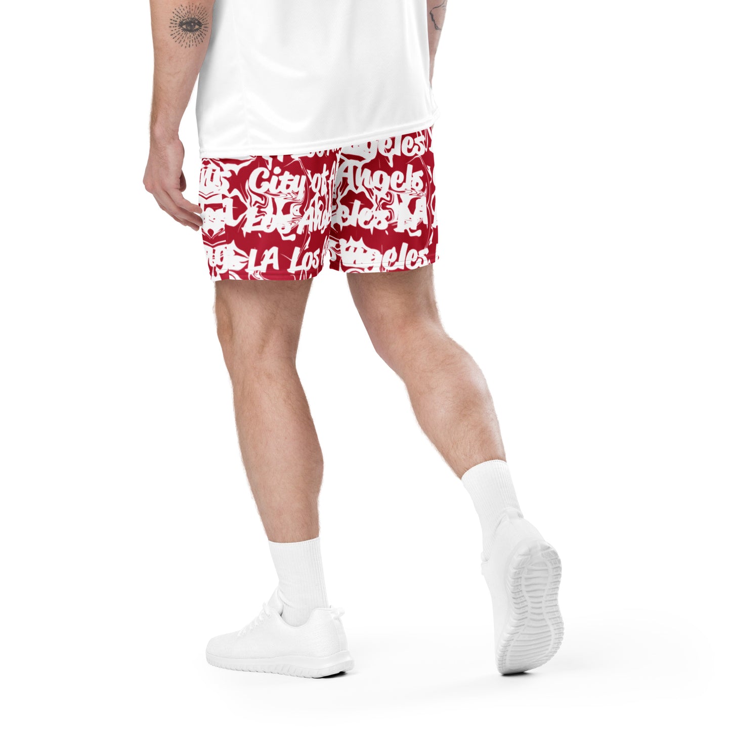 Los Angeles Angels All-Over Team Color Mesh Shorts