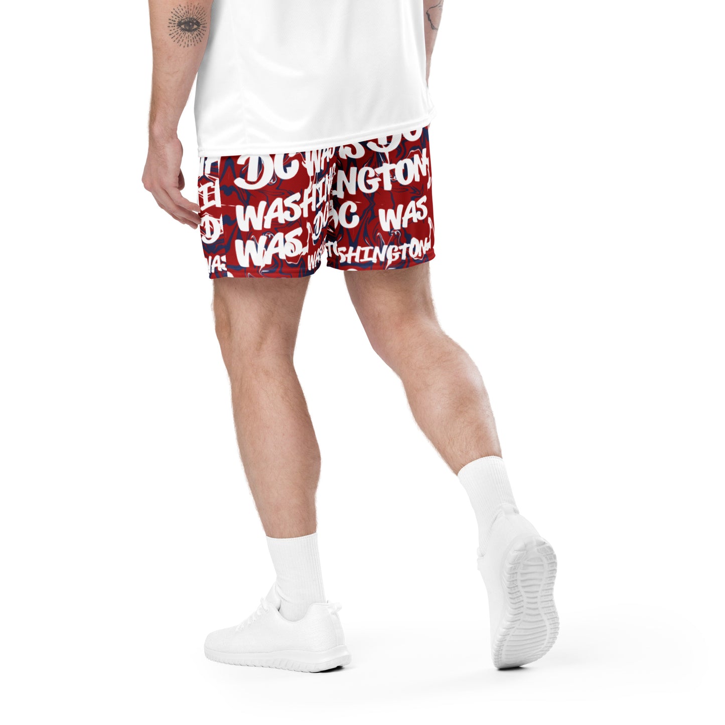 Washington Nationals All-Over Team Color Mesh Shorts