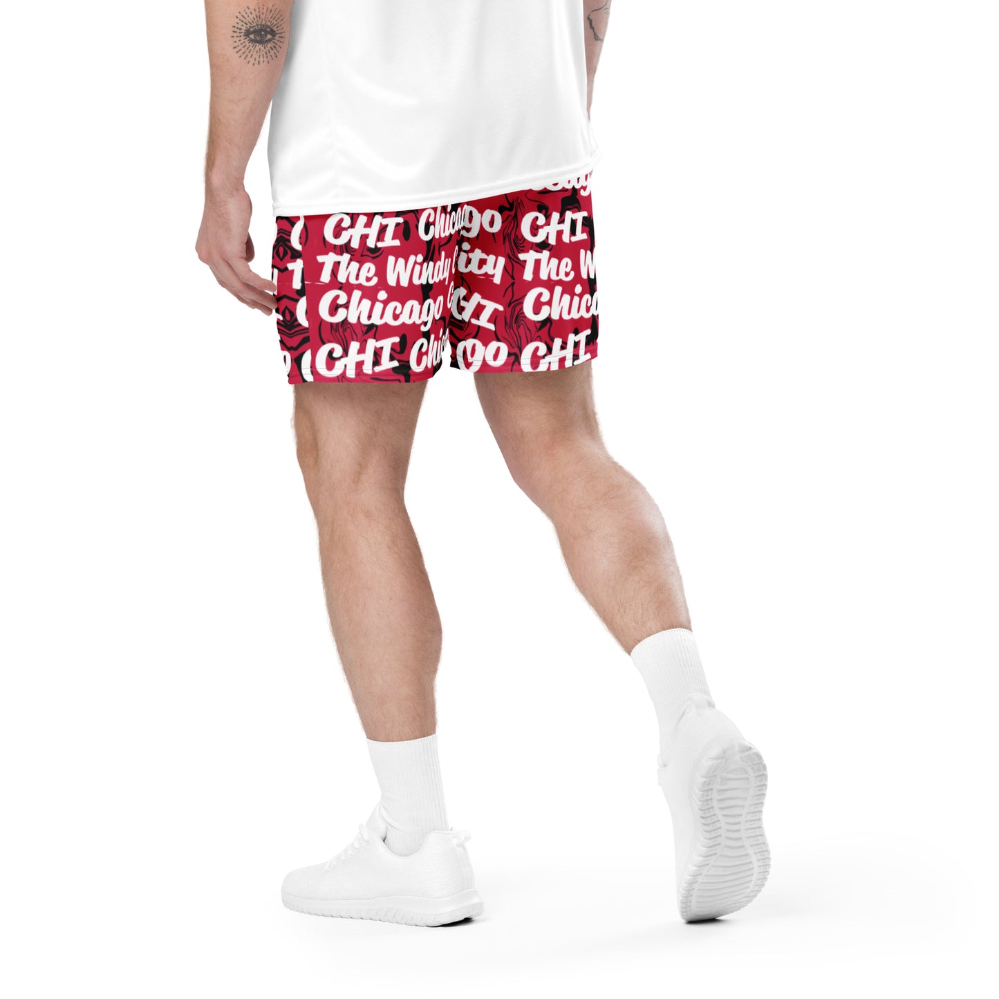 Chicago Bulls All-Over Team Color Mesh Shorts