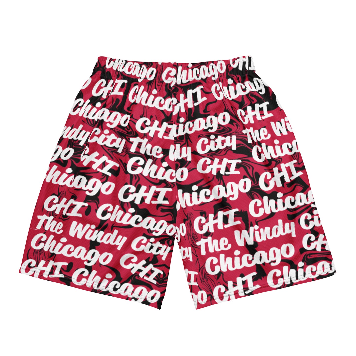 Chicago Bulls All-Over Team Color Mesh Shorts