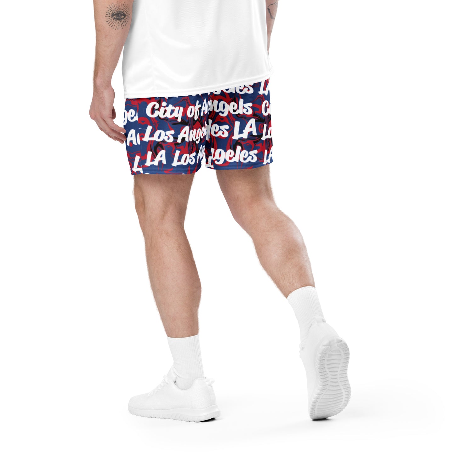 Los Angeles Clippers All-Over Team Color Mesh Shorts