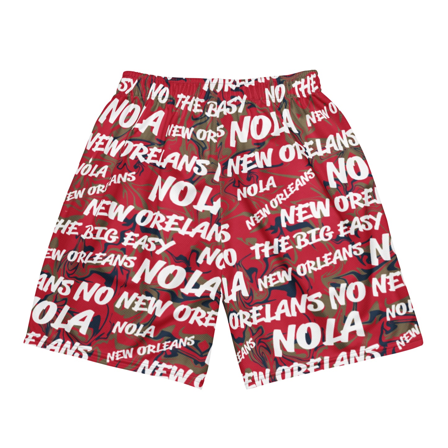 New Orleans Pelicans All-Over Team Color Mesh Shorts