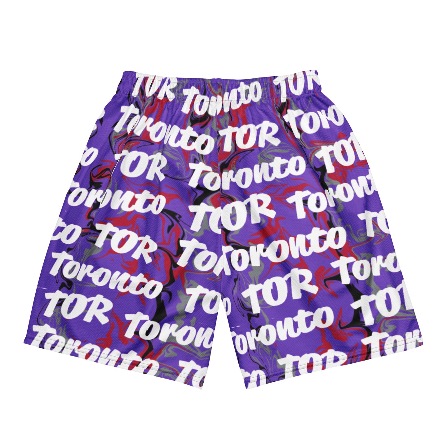 Toronto Raptors All-Over Team Color Mesh Shorts