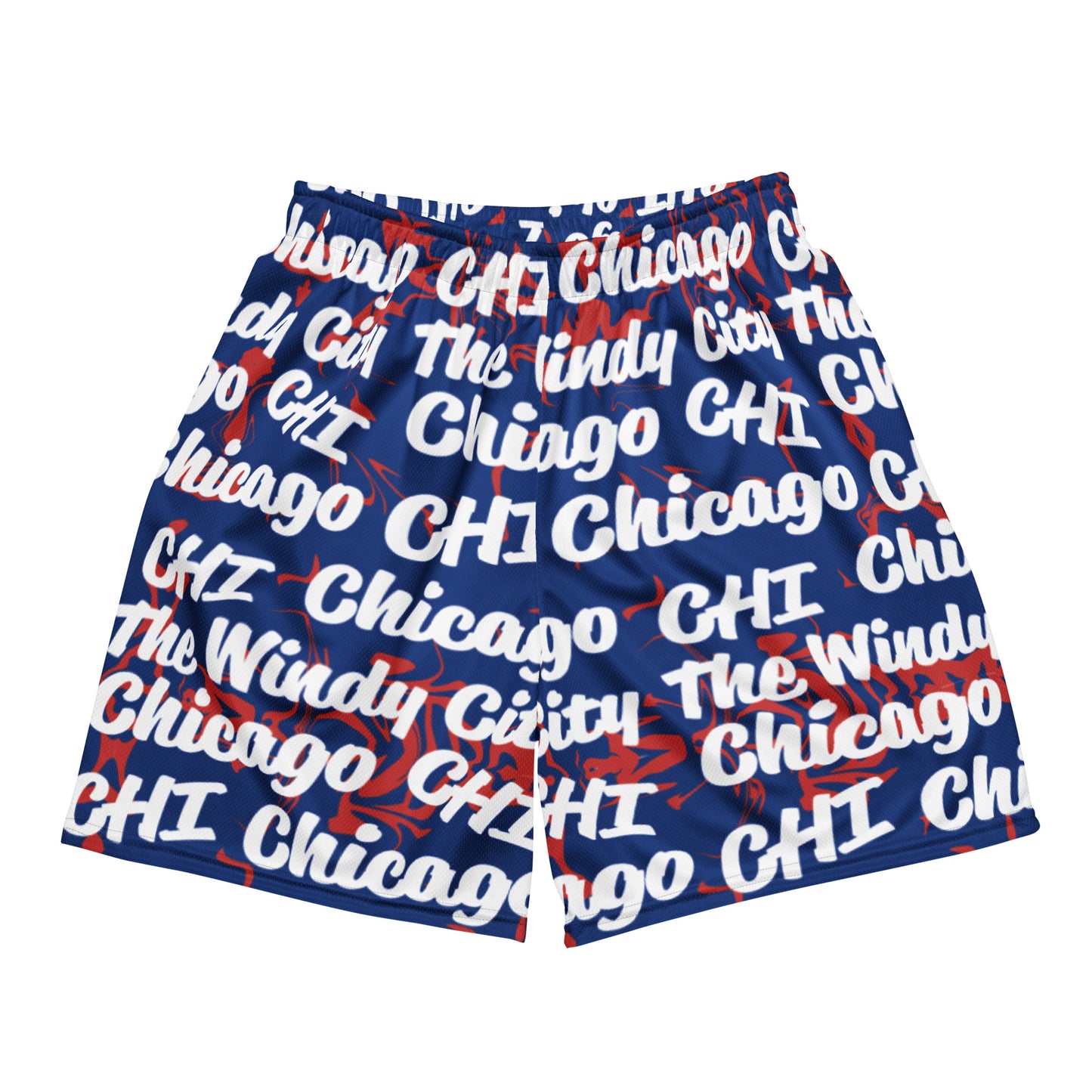 Chicago Cubs All-Over Team Color Mesh Shorts