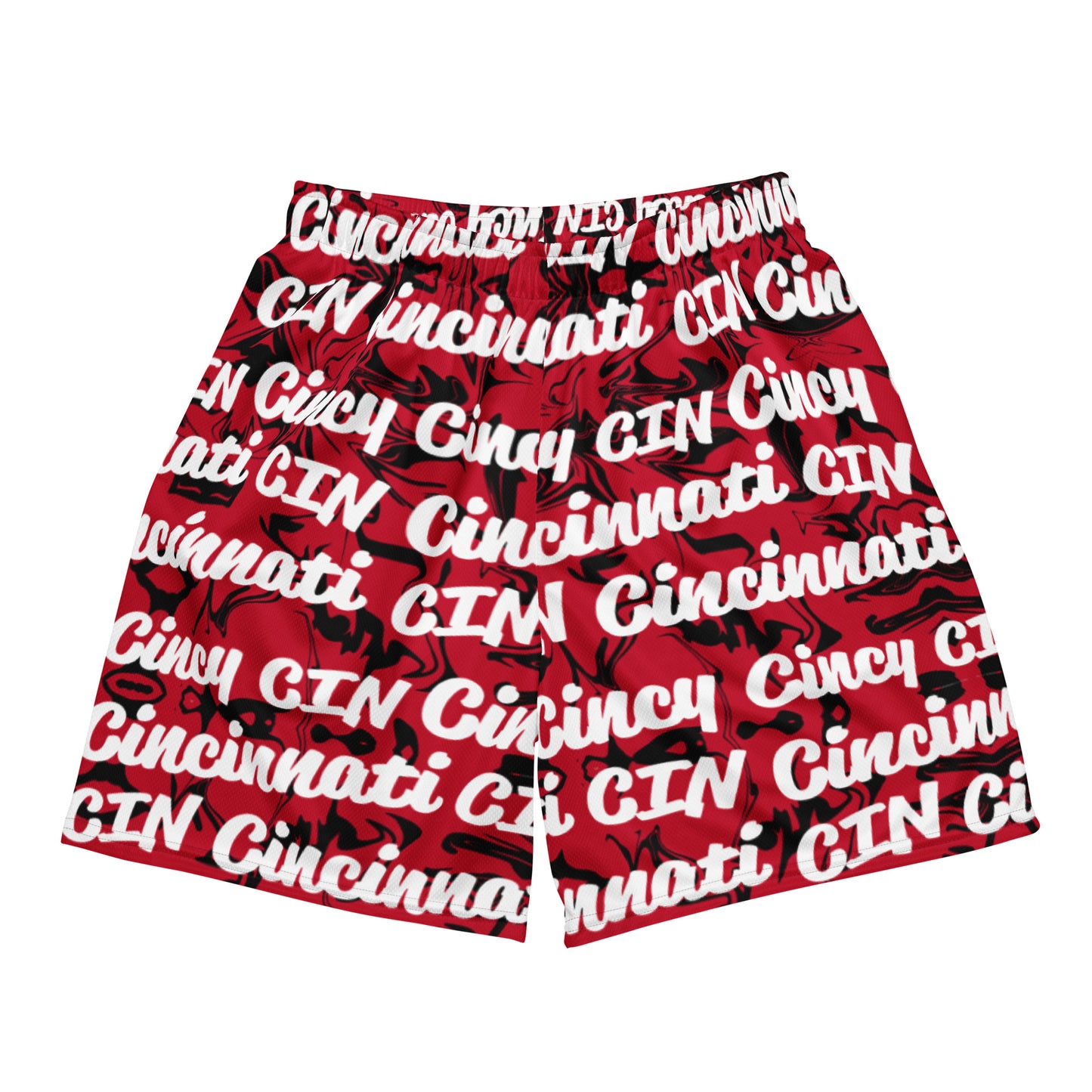 Cincinnati Reds All-Over Team Color Mesh Shorts