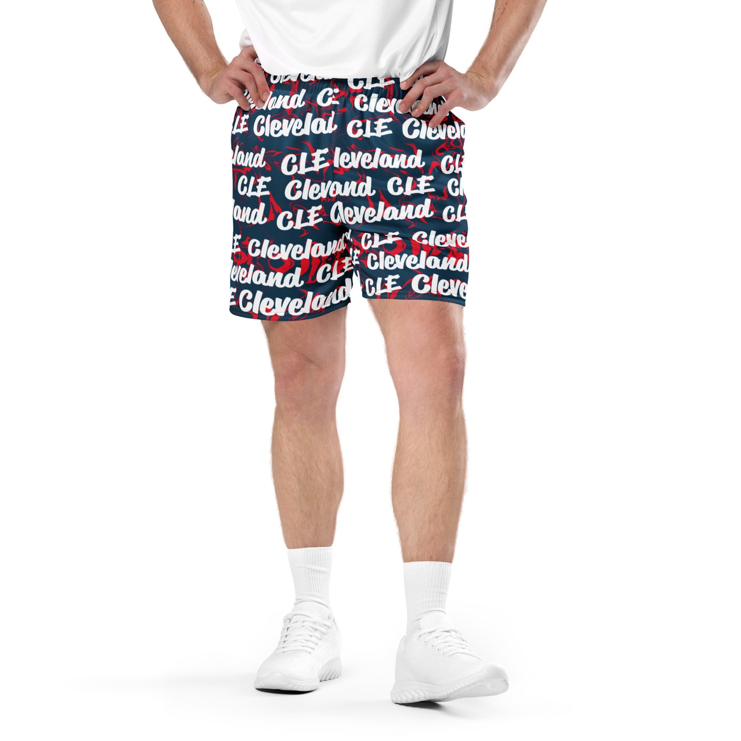 Cleveland Guardians All-Over Team Color Mesh Shorts