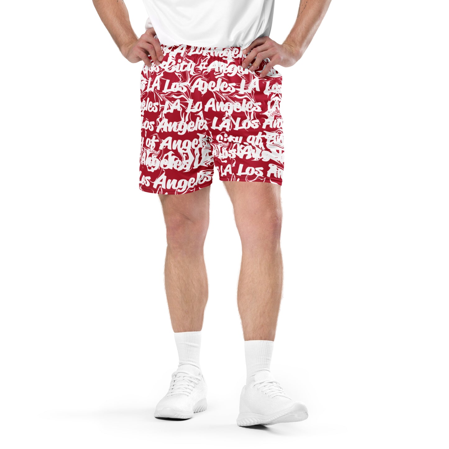 Los Angeles Angels All-Over Team Color Mesh Shorts