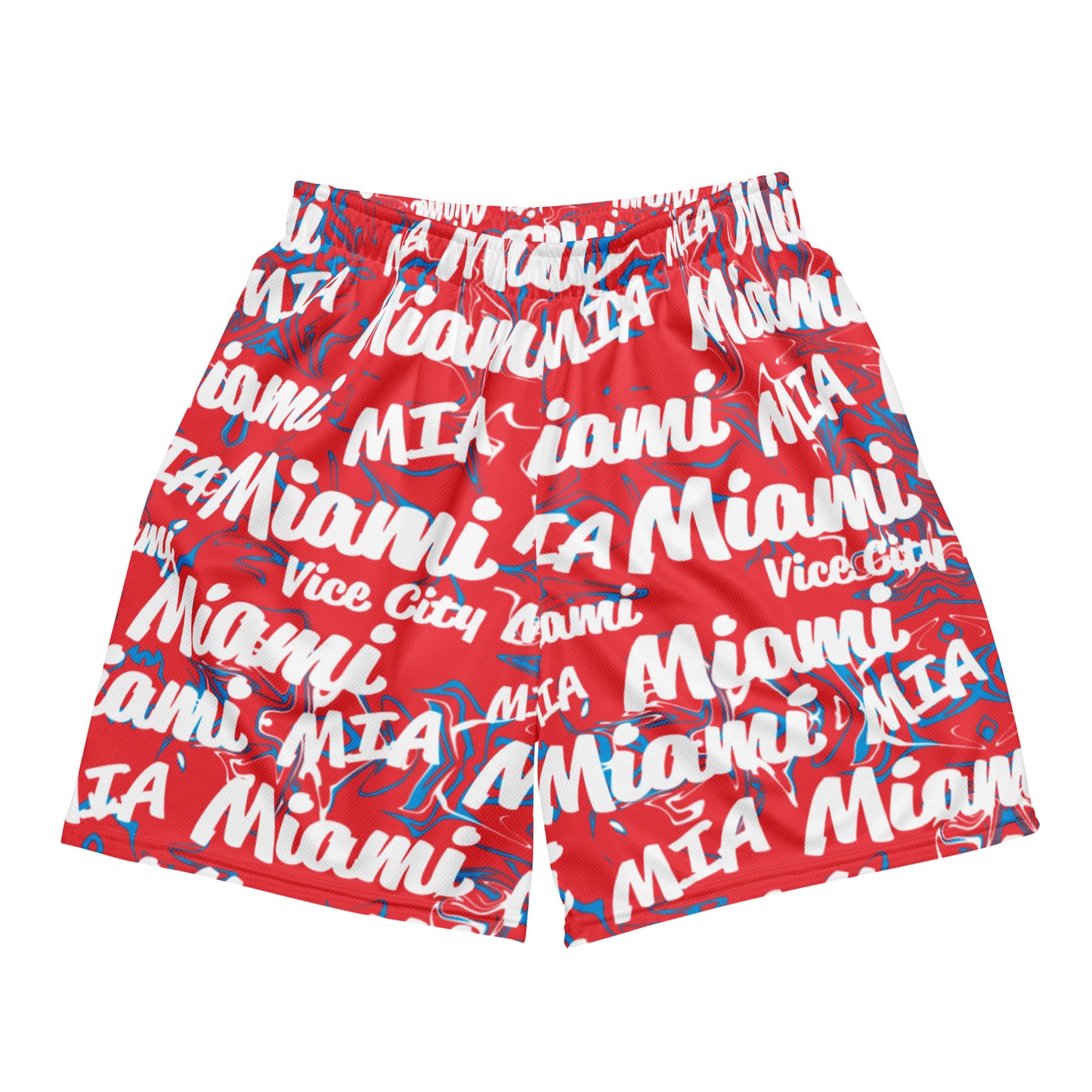 Miami Marlins All-Over Sugar Kings Team Color Mesh Shorts