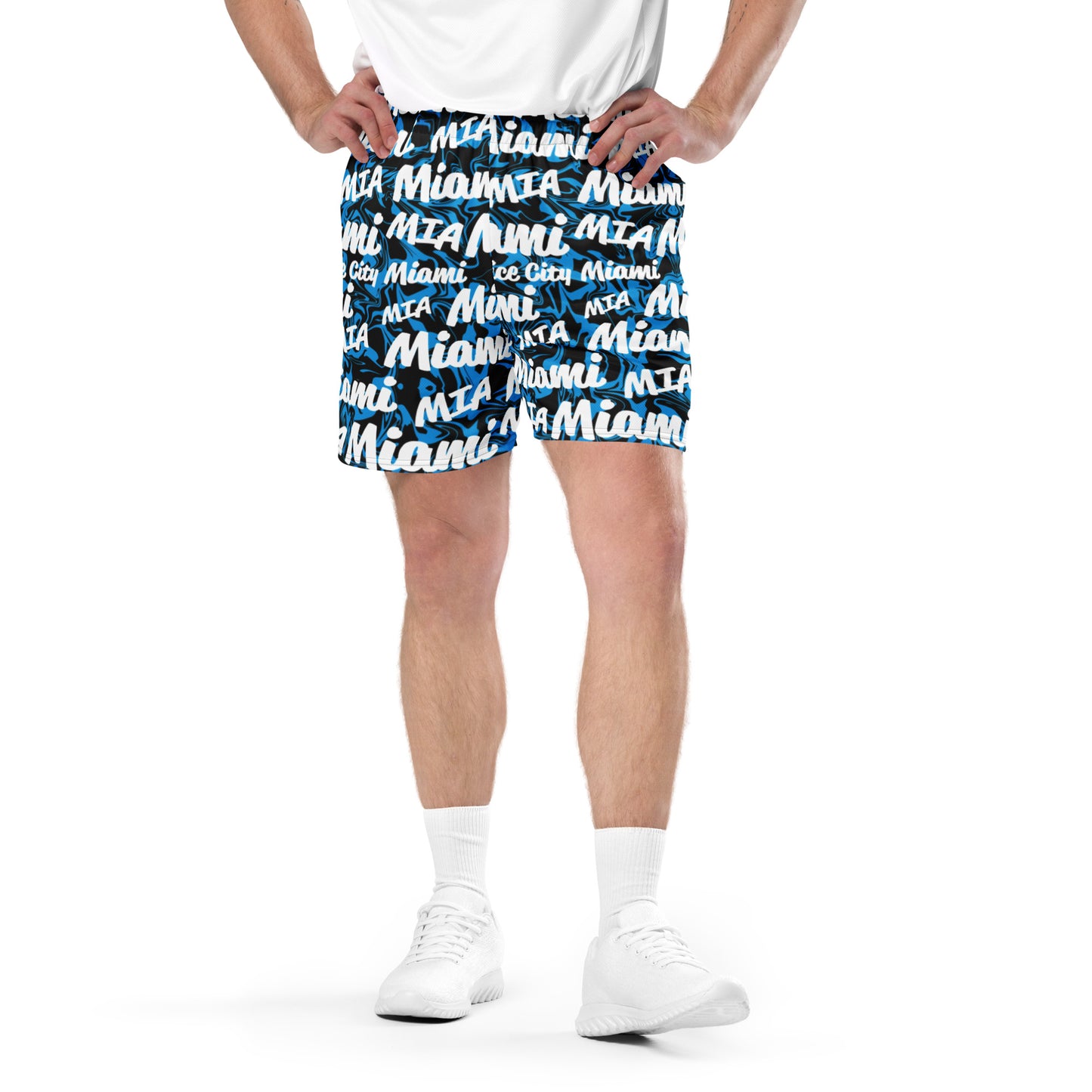 Miami Marlins All-Over Team Color Mesh Shorts