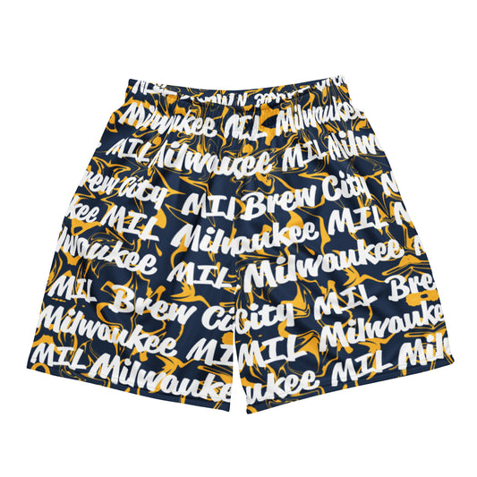 Milwaukee Brewers All-Over Team Color Mesh Shorts