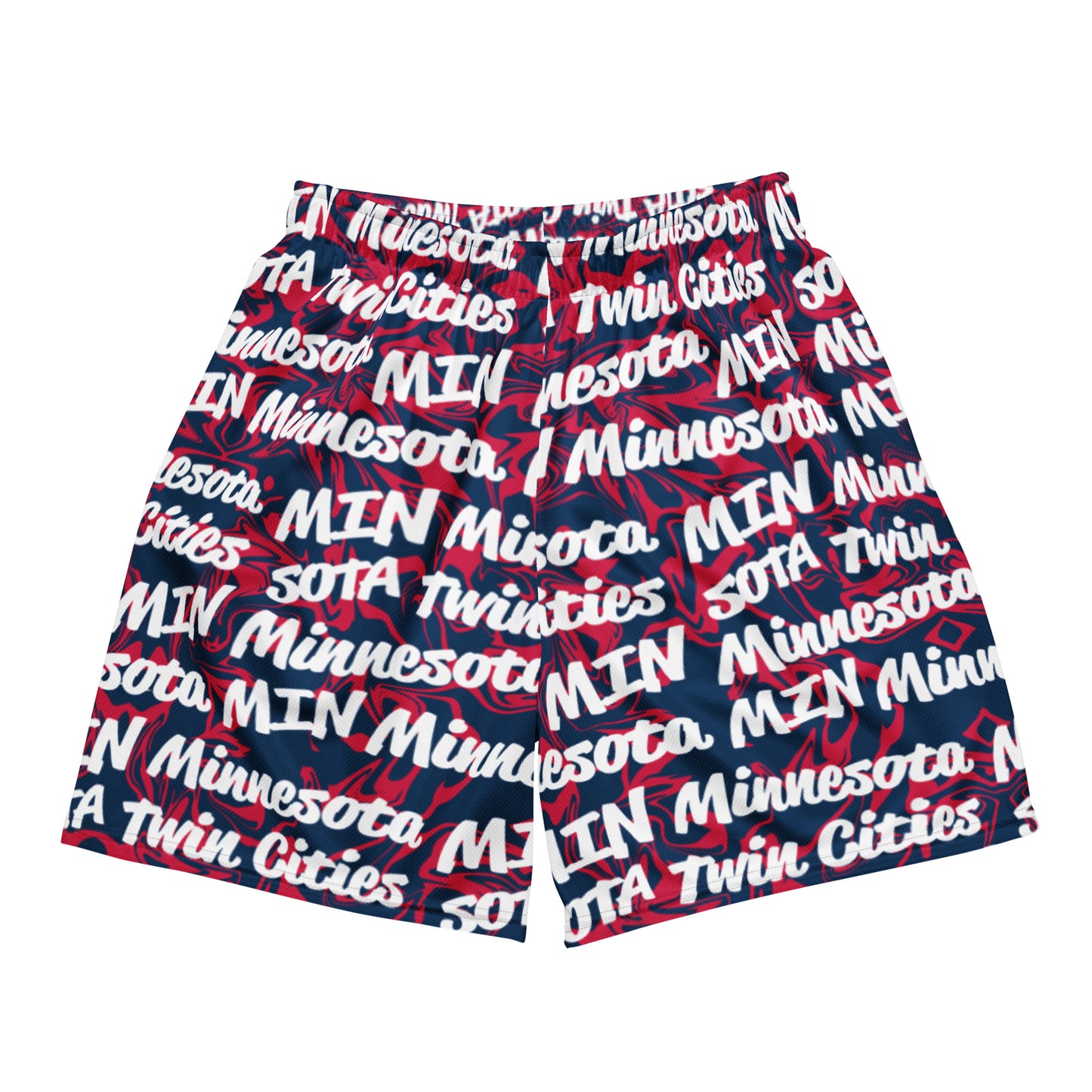 Minnesota Twins All-Over Team Color Mesh Shorts