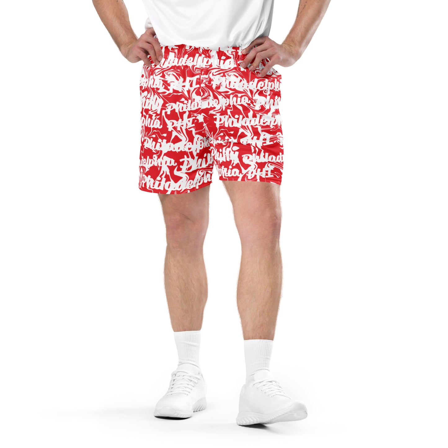 Philadelphia Phillies All-Over Team Color Mesh Shorts