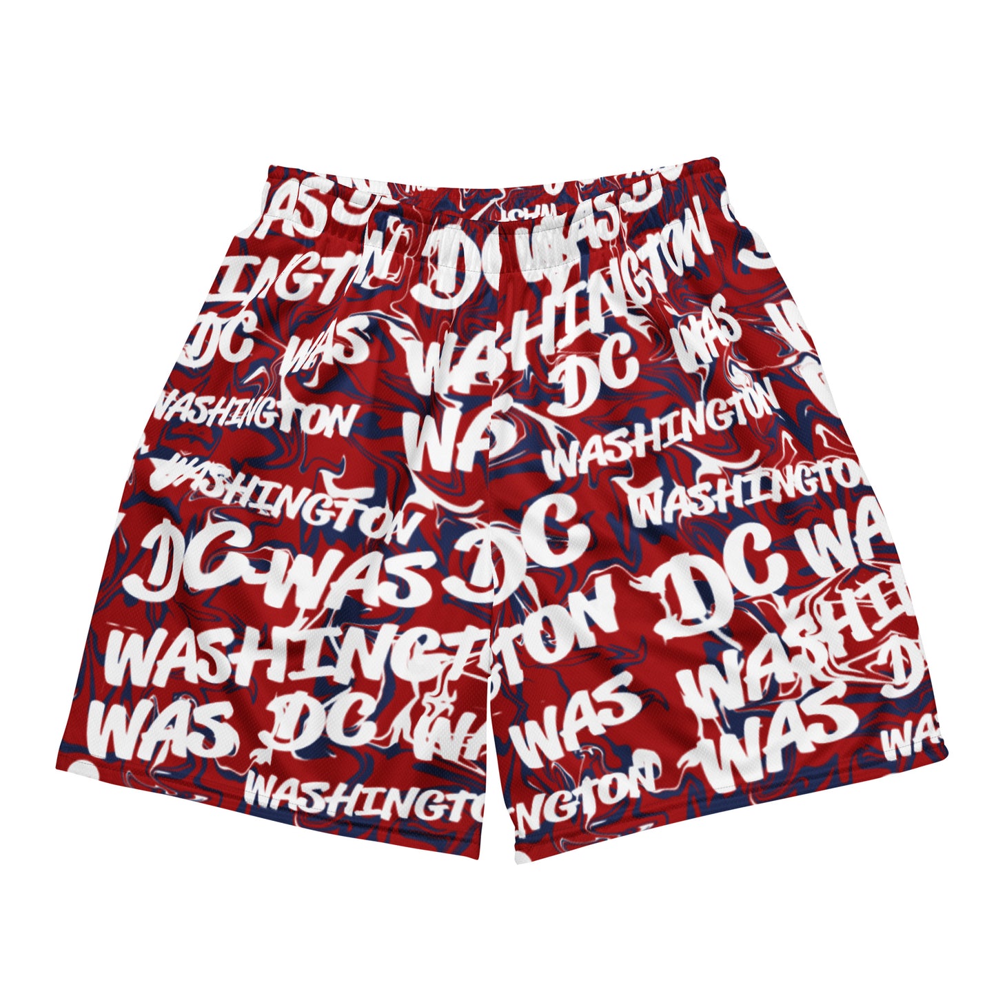 Washington Nationals All-Over Team Color Mesh Shorts