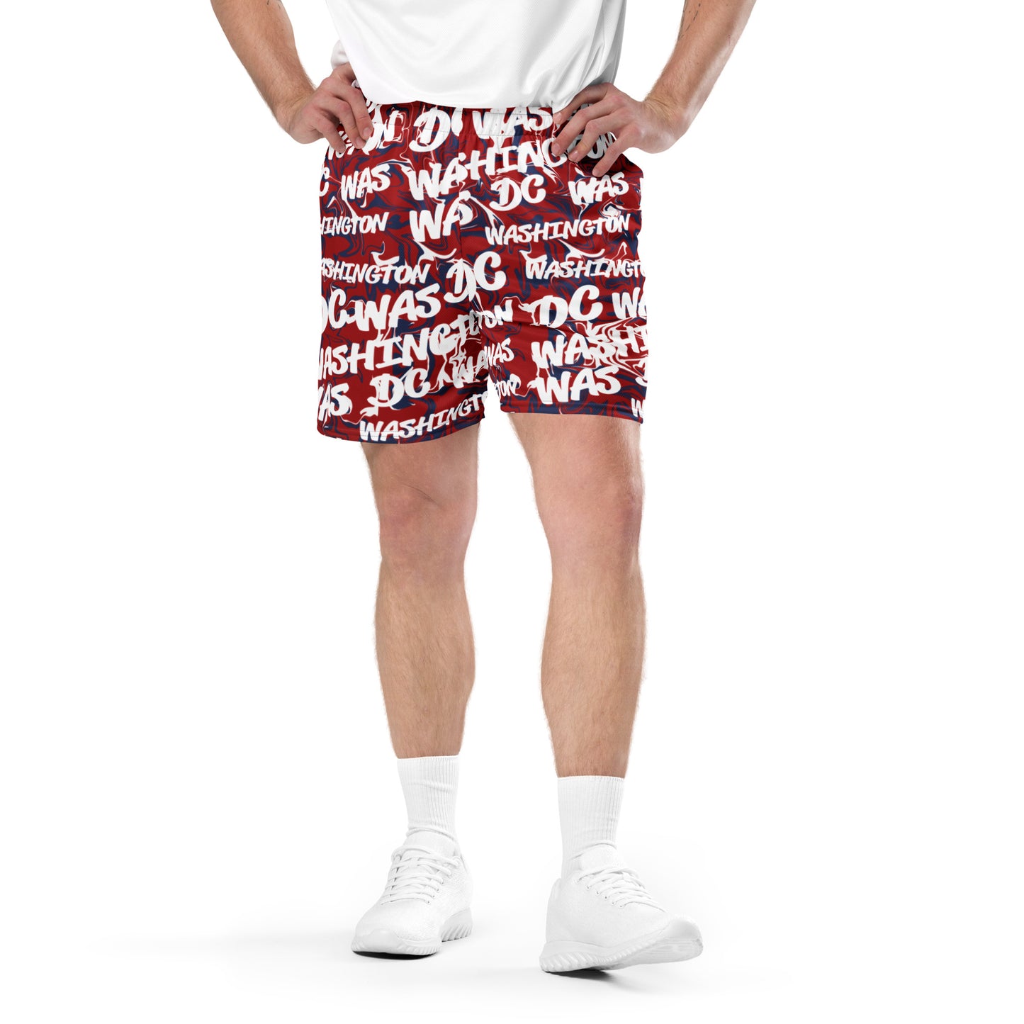 Washington Nationals All-Over Team Color Mesh Shorts