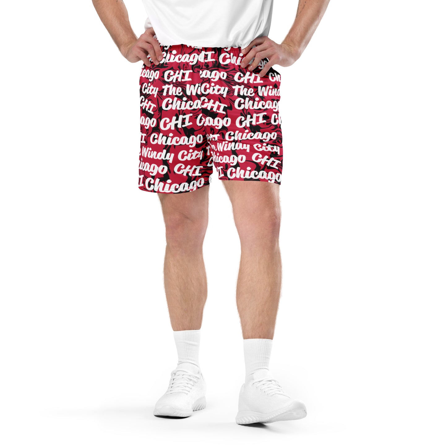 Chicago Bulls All-Over Team Color Mesh Shorts