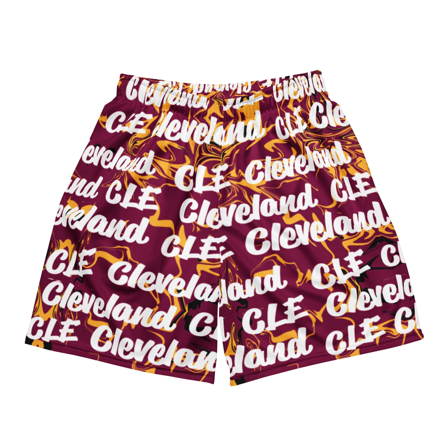 Cleveland Cavaliers All-Over Team Color Mesh Shorts