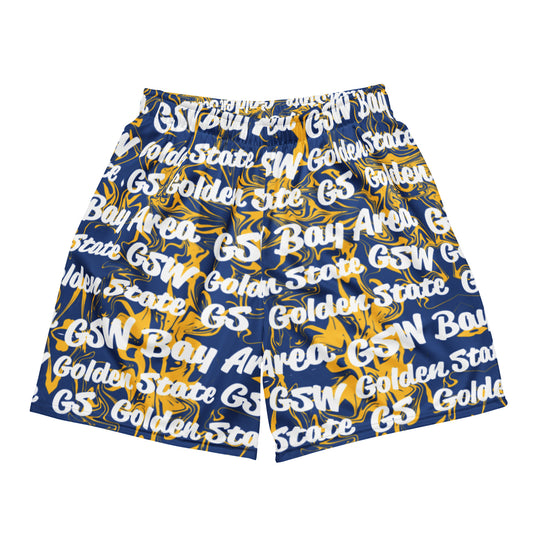 Golden State Warriors All-Over Team Color Mesh Shorts