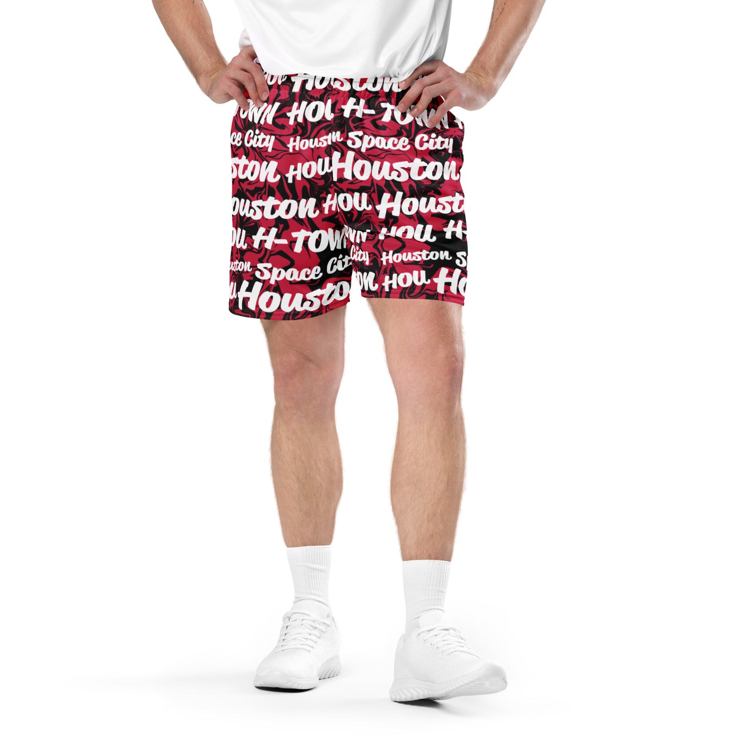 Houston Rockets All-Over Team Color Mesh Shorts