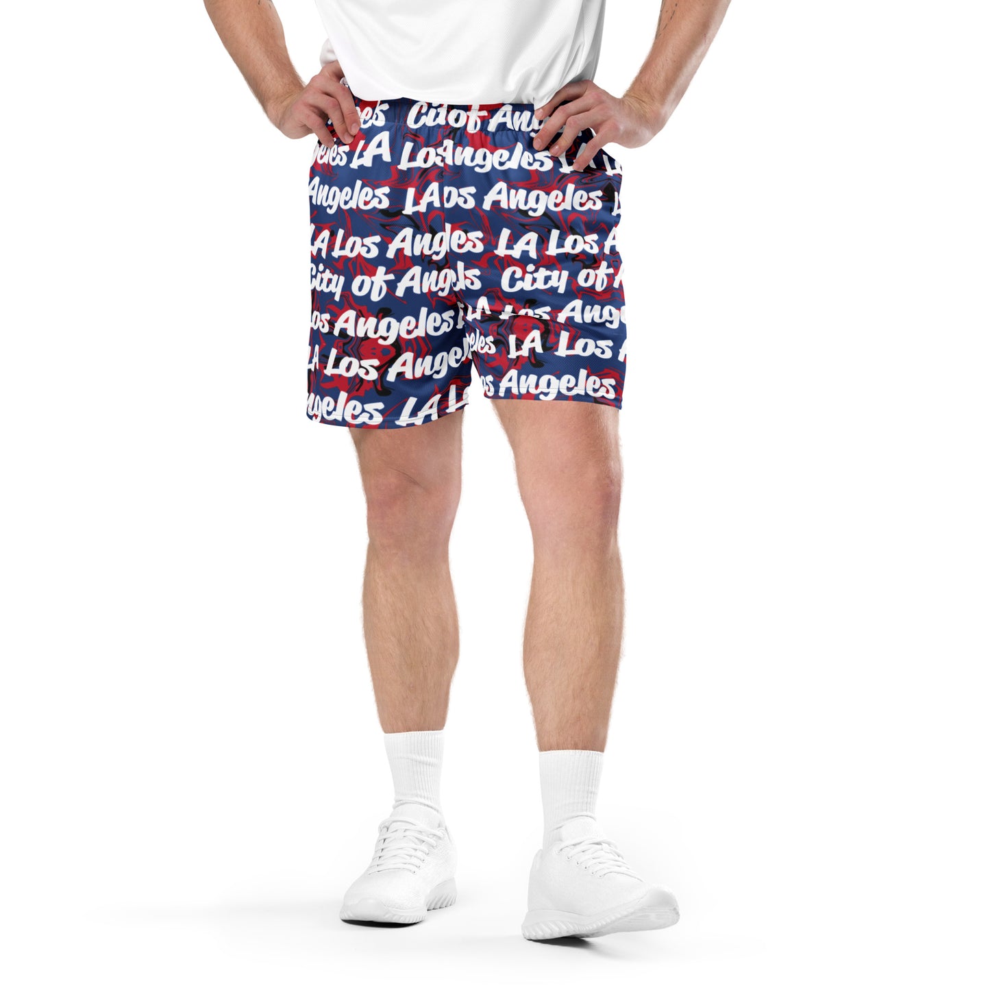 Los Angeles Clippers All-Over Team Color Mesh Shorts