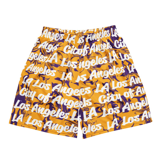 Los Angeles Lakers All-Over Team Color Mesh Shorts