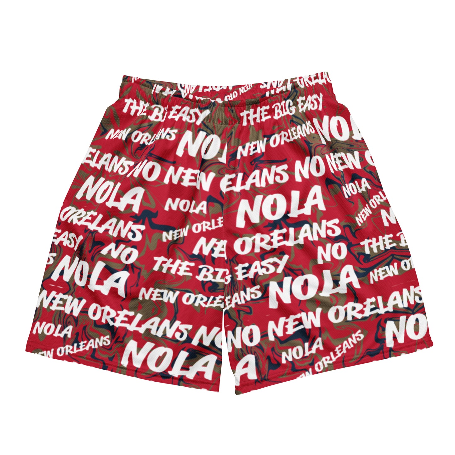 New Orleans Pelicans All-Over Team Color Mesh Shorts