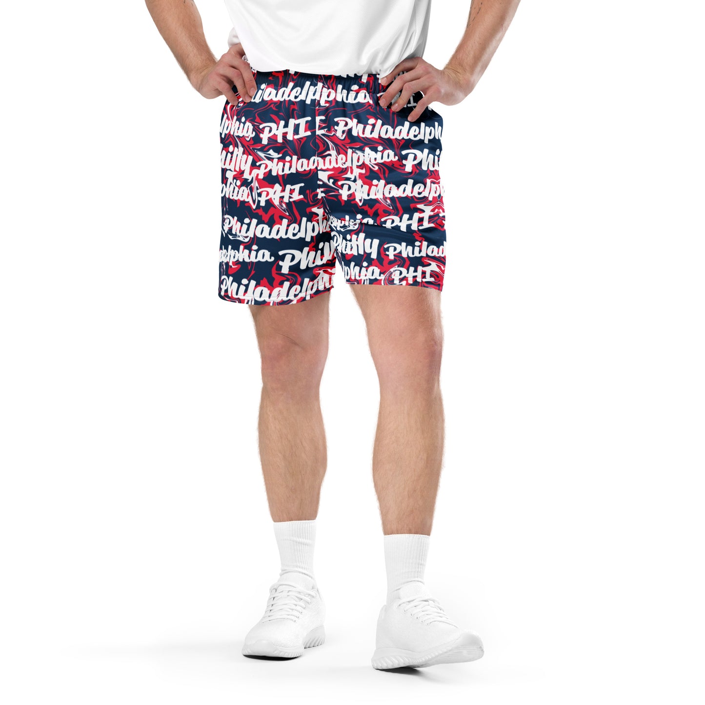 Philadelphia 76ers All-Over Team Color Mesh Shorts