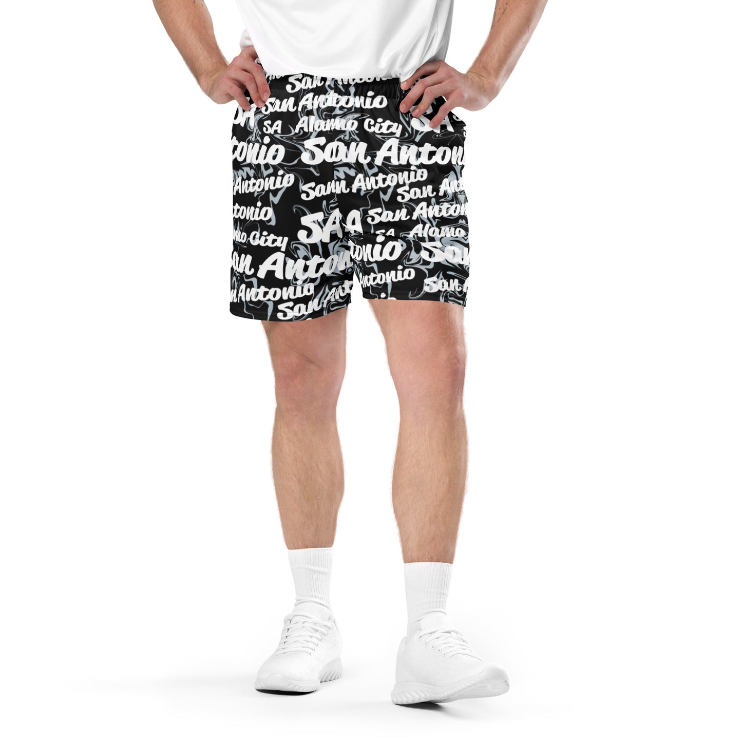 San Antonio Spurs All-Over Team Color Mesh Shorts