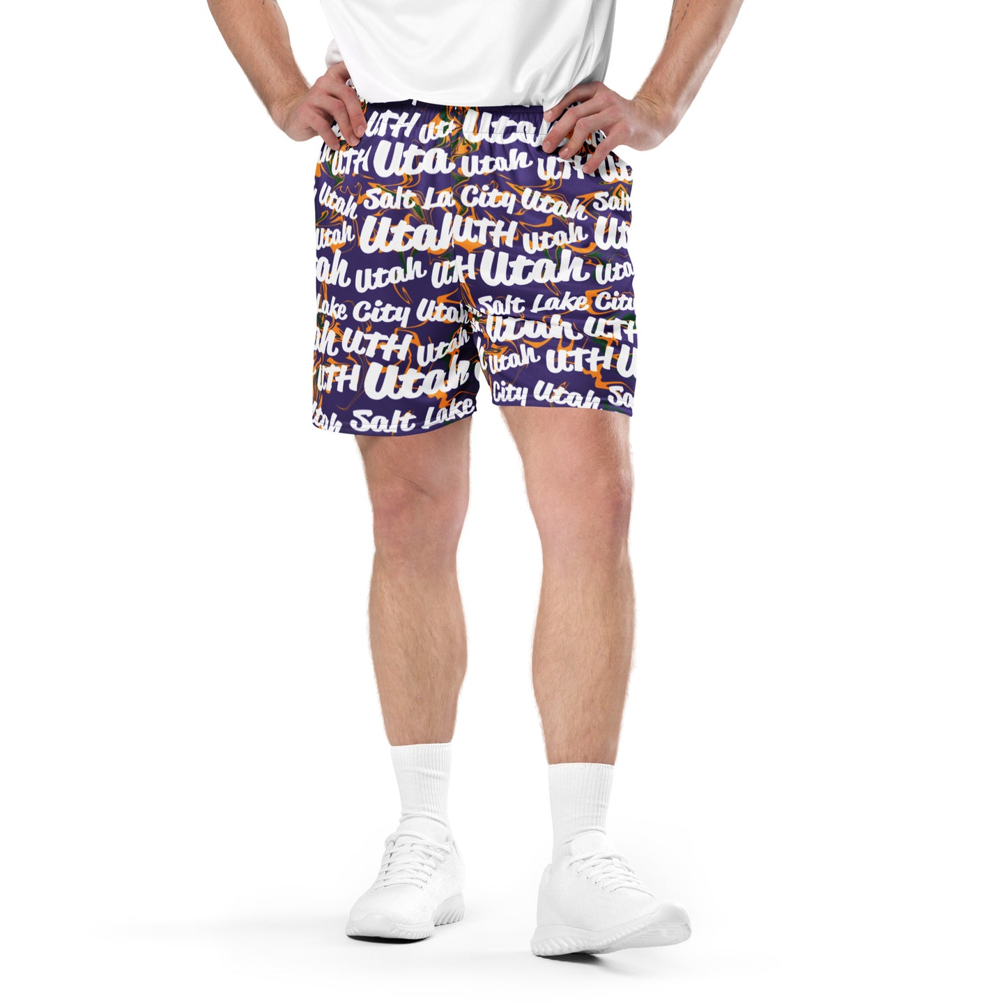 Utah Jazz All-Over Team Color Mesh Shorts