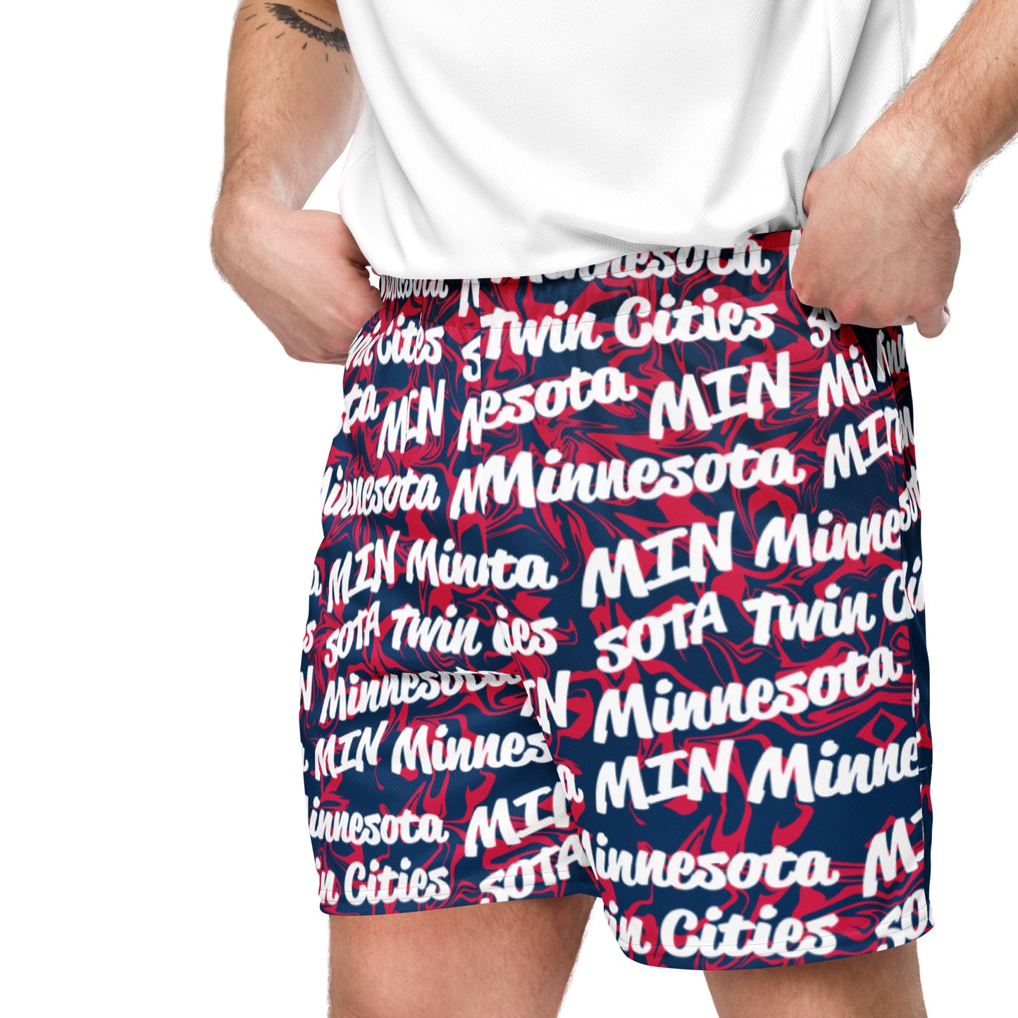 Minnesota Twins Custom Design Mesh Shorts