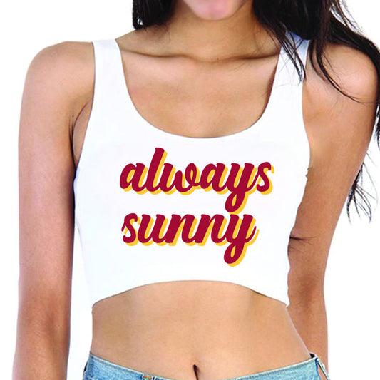 Always Sunny Crop Tank Top
