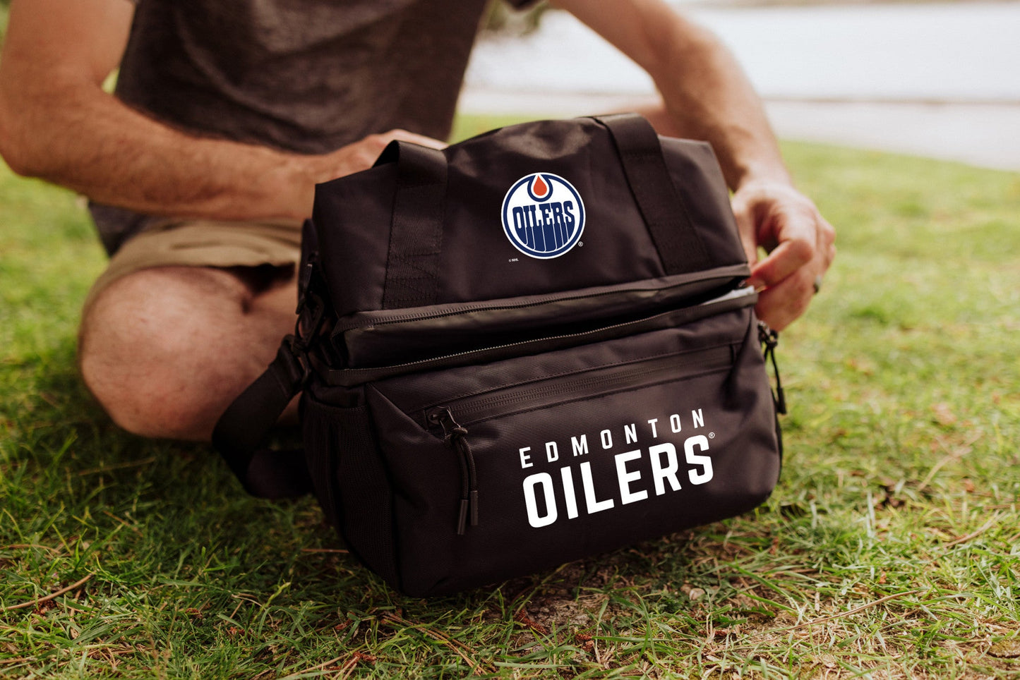Edmonton Oilers - Tarana Recycled Lunch Bag Cooler with Utensils